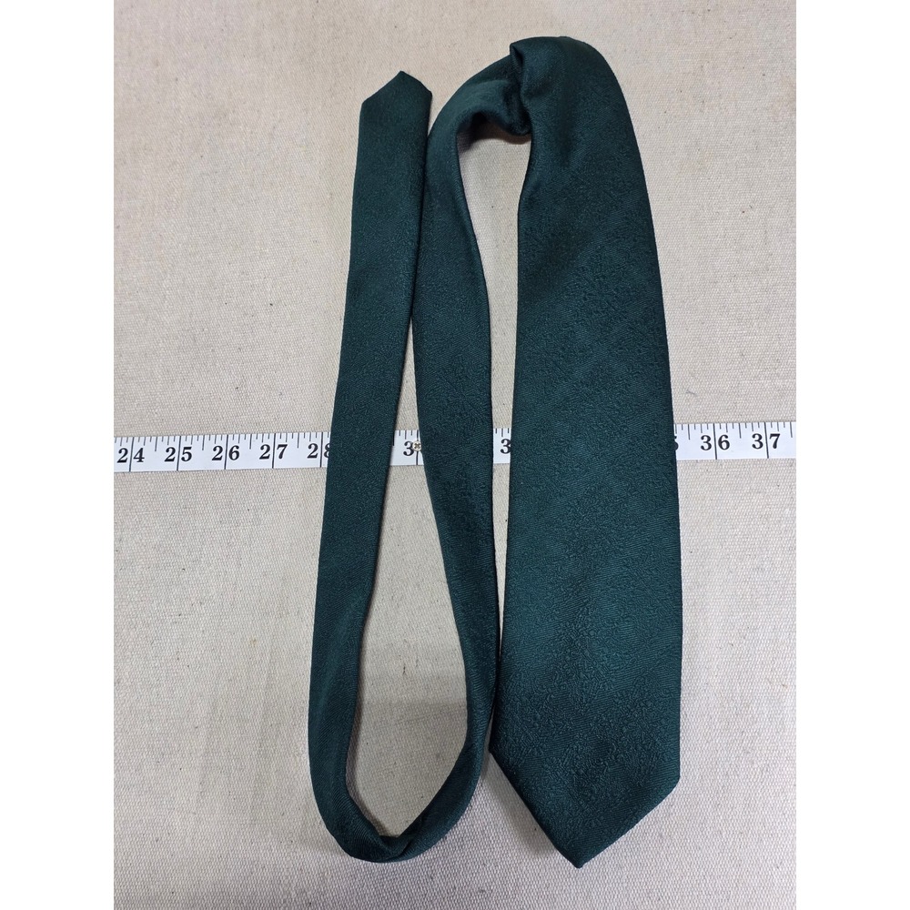 Vintage Corsair Forest Green Jacquard Floral Texture Wide Men's Necktie